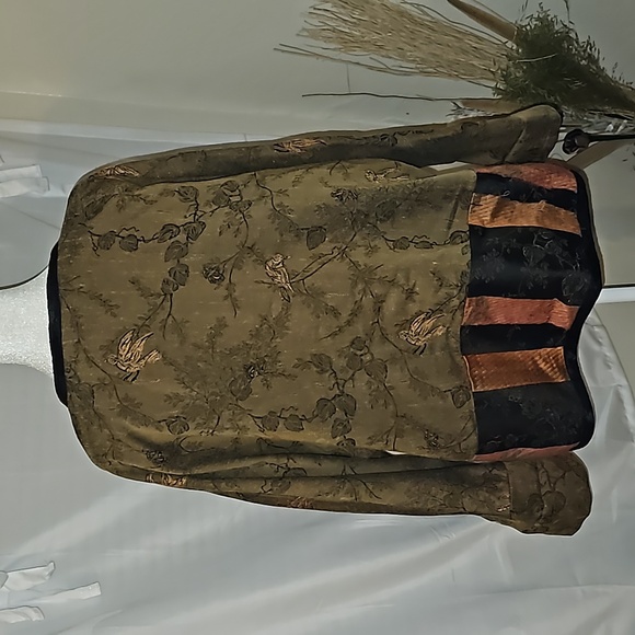 So Aida! Bird print jacket open front vintage m/l friends phoebe ✨️i0 - Picture 5 of 8